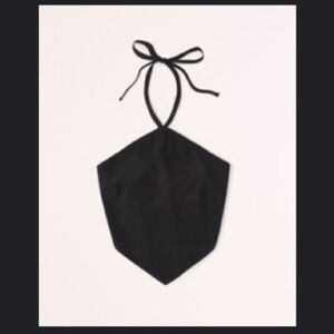 Cropped Halter Scarf Top (M)